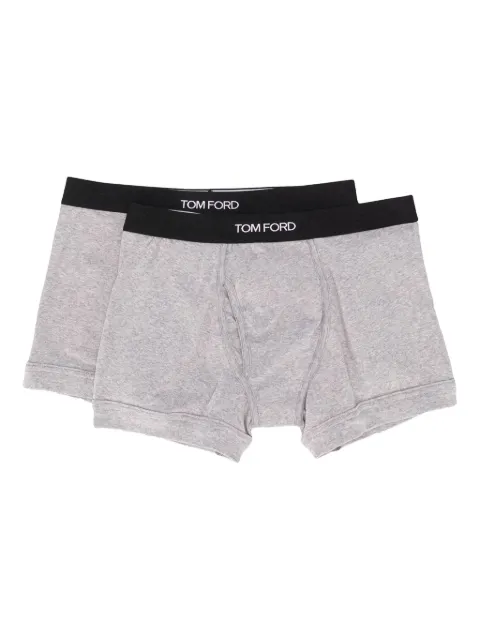 TOM FORD logo-waistband boxer briefs (pack of two) Grey T4XC31040