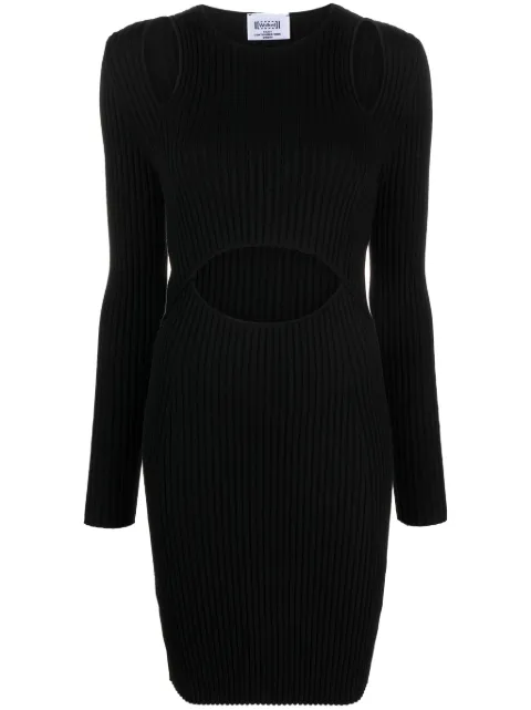 Wolford x Simkhai contoured ribbed-knit minidress Black 53291