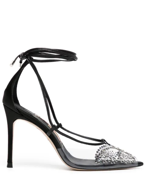 Sophia Webster 90mm Aria crystal-embellished pumps Black SAW23083