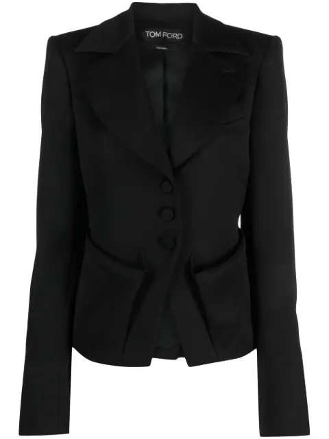 TOM FORD tailored single-breasted blazer Black GI2948FAX751