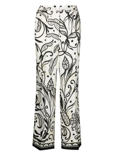 F.R.S For Restless Sleepers palazzo silk pyjama trousers White PA000247TE00747