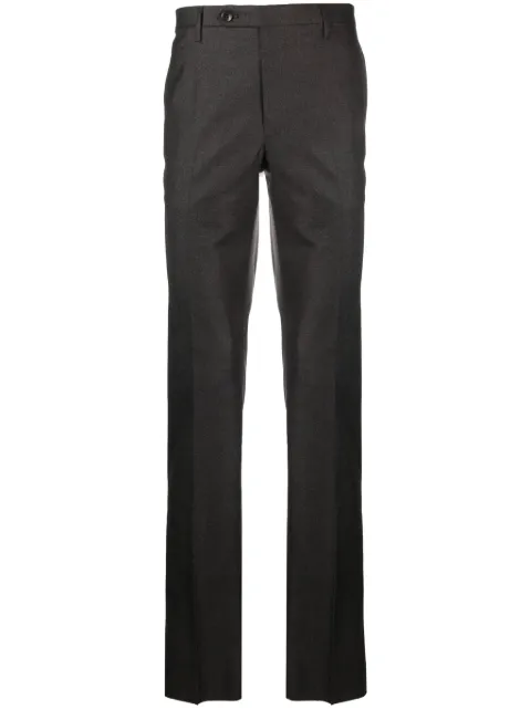 Rota pressed-crease tailored trousers Brown 2902C321