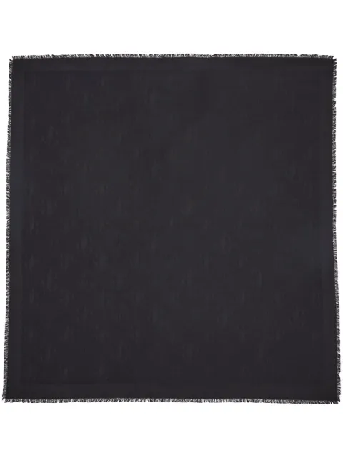 Jimmy Choo Emani monogram-jacquard scarf Black EMANIH6S077280S728