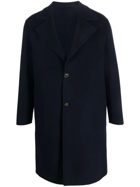 Lardini single-breasted wool-blend coat Blue ITCRUZITC61623
