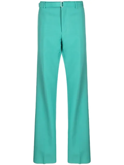 Lanvin belted straight-leg trousers Green RMTR00114794A23
