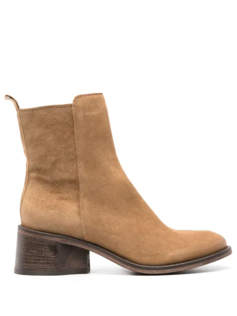 Moma suede leather ankle boots Neutrals 76301COW
