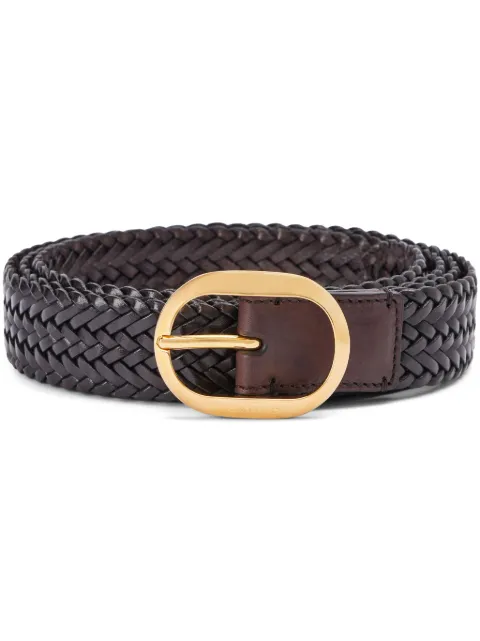 TOM FORD woven leather belt Brown TB277ICL040G