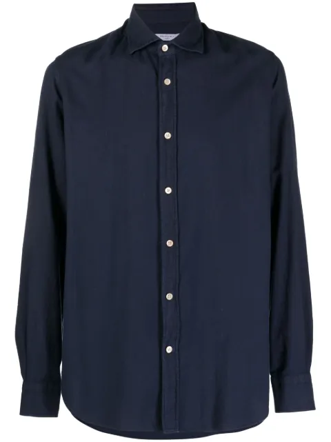 Boglioli long-sleeve buttoned shirt Blue 610TFA0851