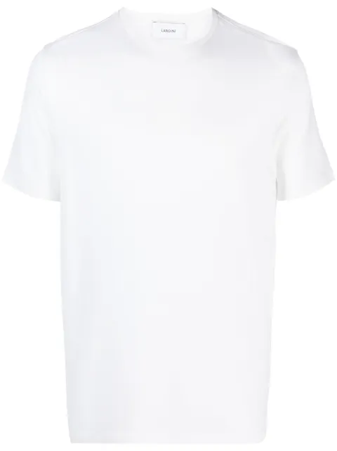 Lardini short-sleeved wool T-shirt White ITLTMC55ITEL6106