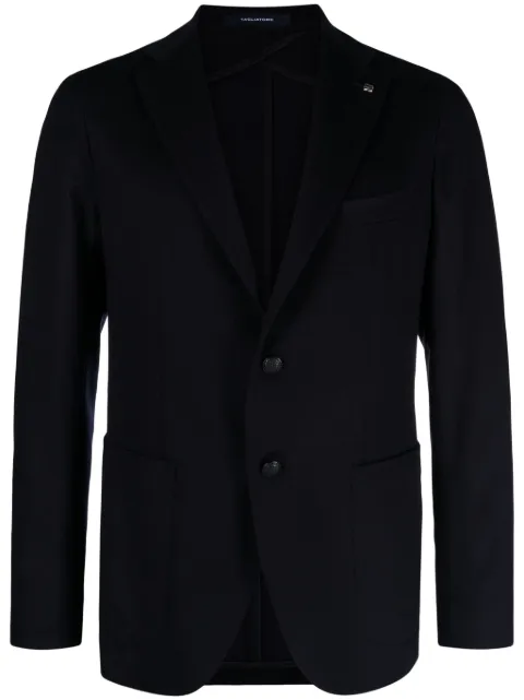 Tagliatore single-breasted wool blend blazer Blue 1SMC22K500018