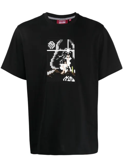 Mostly Heard Rarely Seen 8-Bit War In The Stars cotton T-shirt Black MHEB02BDT29