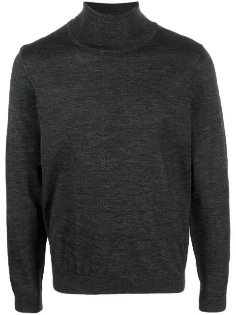 BOSS roll-neck virgin wool jumper Grey 50468262
