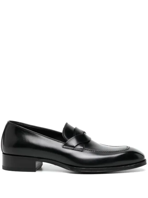TOM FORD leather loafers Black J1183LCL021N