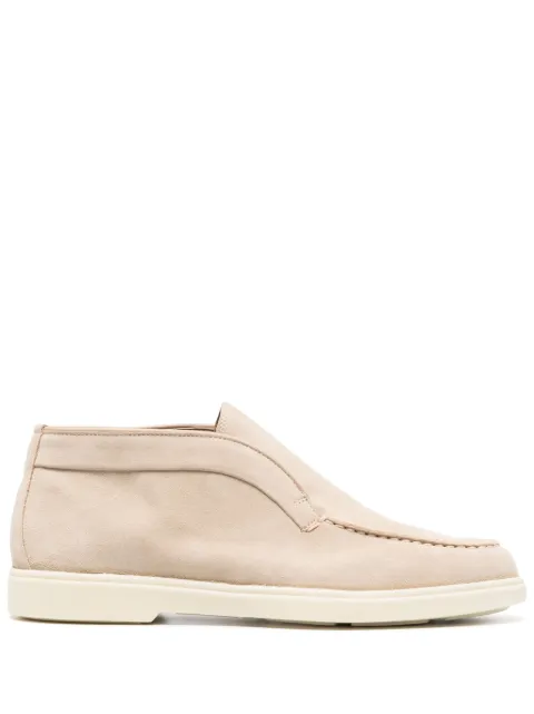 Santoni suede slip-on loafers Neutrals WUYA58458TISNPYL