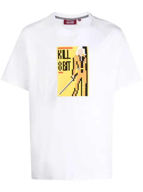 Mostly Heard Rarely Seen 8-Bit Kill 8Bit cotton T-shirt White MHEB02BDT27
