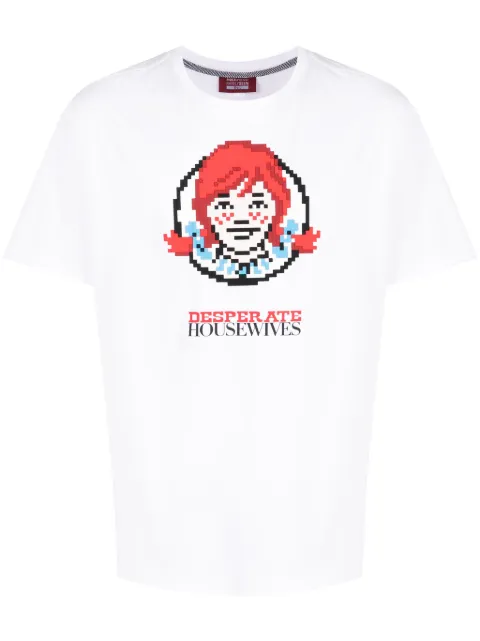 Mostly Heard Rarely Seen 8-Bit Desperate Housewives cotton T-shirt White MHEB02BDT20