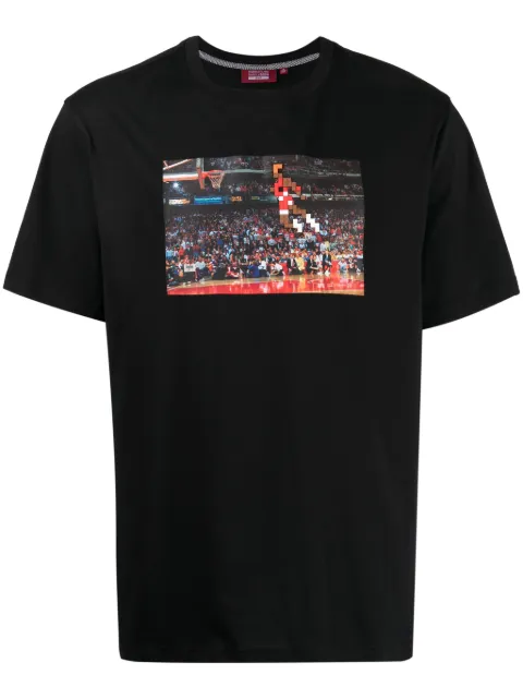 Mostly Heard Rarely Seen 8-Bit Air Time cotton T-shirt Black MHEB02BDT30