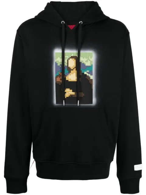 Mostly Heard Rarely Seen 8-Bit The Most Famous Lady graphic-print cotton hoodie Black MHEB02BDKH08