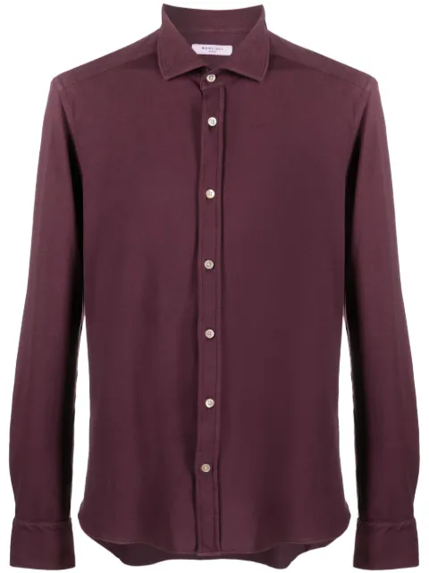 Boglioli long-sleeve cotton shirt Red 543TSB387100108
