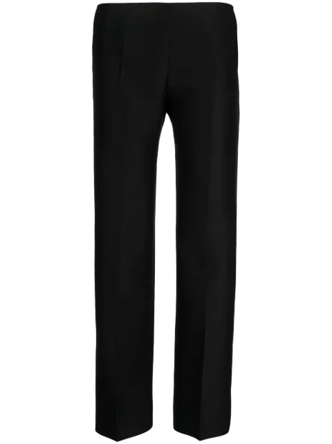 The Row Flame pressed-crease slim-fit trousers Black 7249W2511