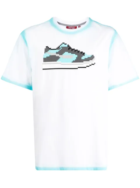 Mostly Heard Rarely Seen 8-Bit graphic-print cotton T-shirt Blue MHEB02BDT13