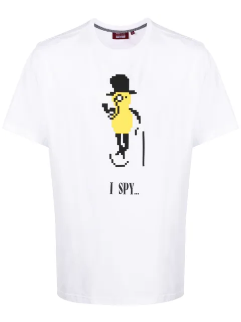 Mostly Heard Rarely Seen 8-Bit I Spy cotton T-shirt White MHEB02BDT23