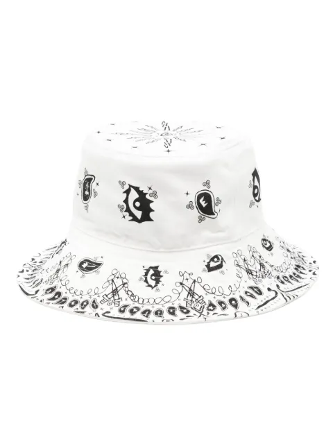 Haculla Paisley reversible bucket hat White HA02BDH10