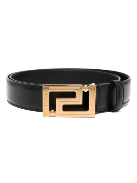 Versace Greca Goddess leather belt Black 1012399DVTP1