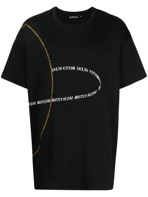 Mostly Heard Rarely Seen logo-print cotton T-shirt Black MH02BDT10