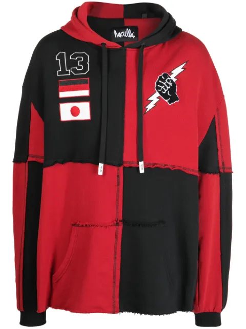 Haculla Handful panelled hoodie Red HA02BDKH03