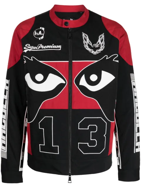 Haculla Super Premium Racer panelled jacket Black HA02BDX02