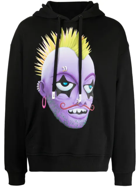 Haculla Moe graphic-print hoodie Black HA02BDKH06