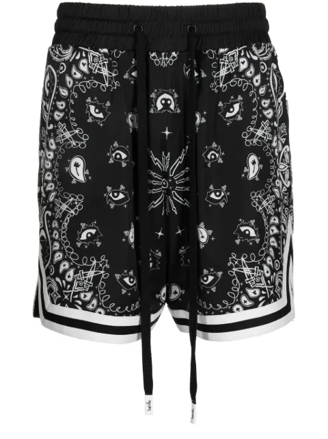 Haculla paisley-print basketball shorts Black HA02BDBS01