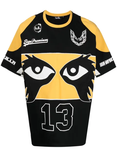 Haculla Super Premium Racer panelled T-shirt Black HA02BDT10