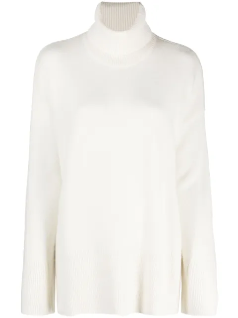 P.A.R.O.S.H. drop-shoulder crew-neck jumper White D512896LOTO