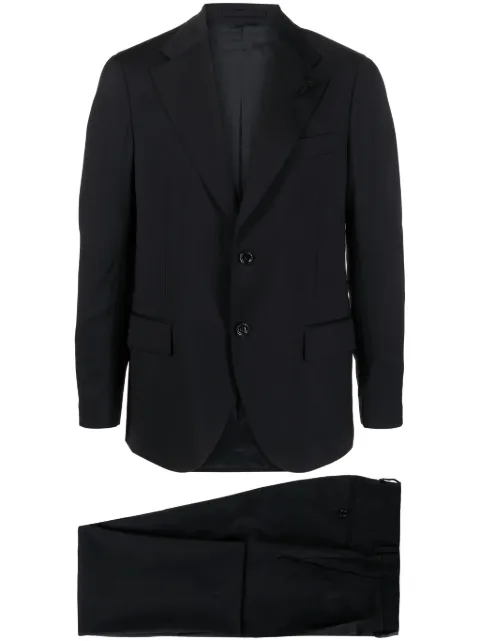 Lardini single-breasted wool suit set Blue IT480AEITSK61404