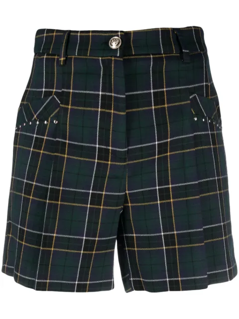 LIU JO check-pattern shorts Green MF3347T4419