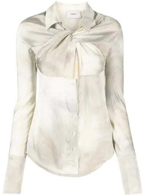 Coperni gradient-effect twist-detail shirt Neutrals COPCH29061