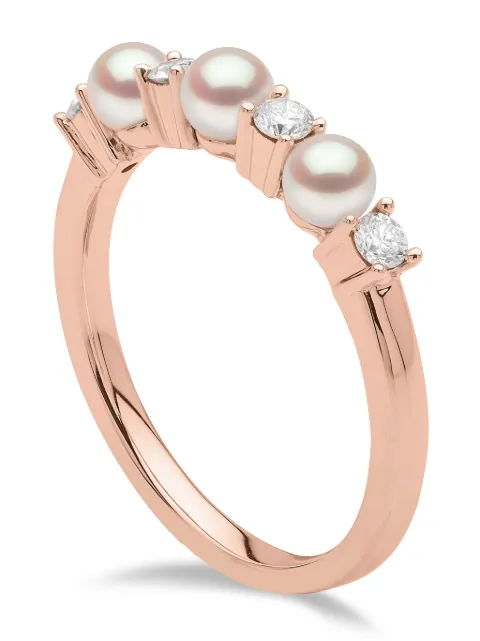 Yoko London 18kt rose gold Eclipse Akoya pearl and diamond ring Pink QYR22639X