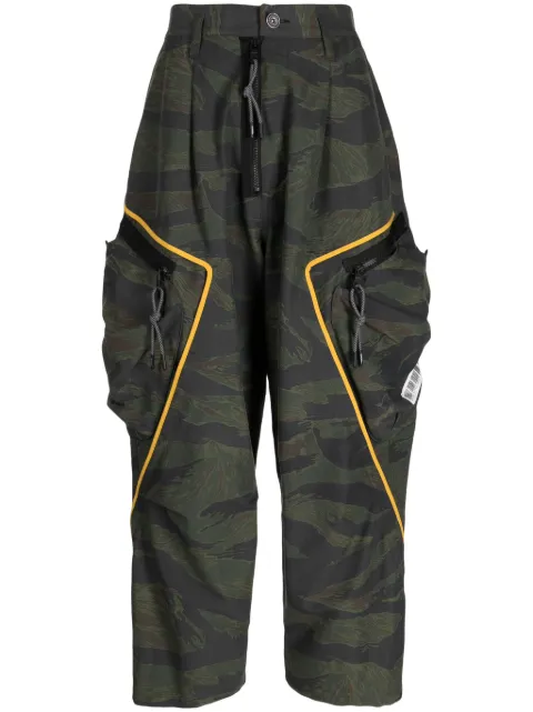 Mostly Heard Rarely Seen graphic-print cropped trousers Multicolour MH02BDB05