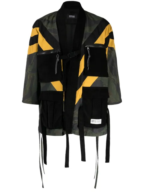 Mostly Heard Rarely Seen graphic-print panelled jacket Multicolour MH02BDX06