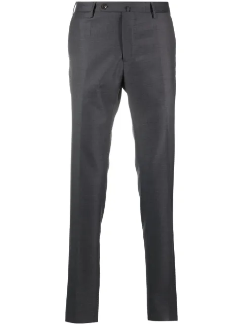Incotex slim-cut virgin-wool trousers Grey 1T00351393B