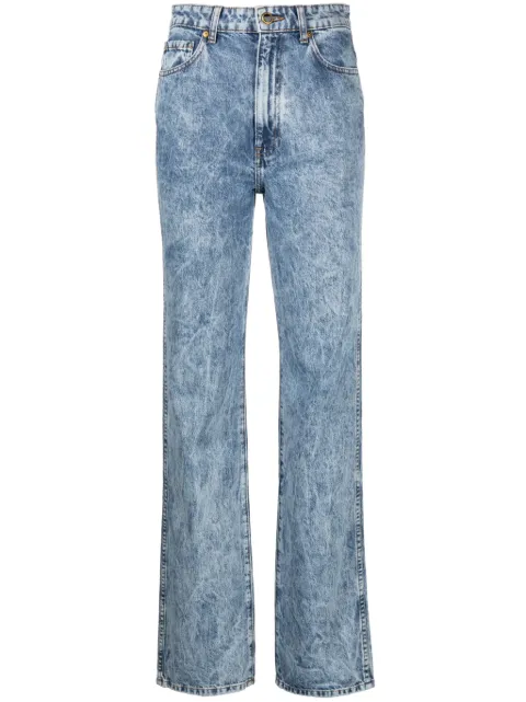 KHAITE The Danielle acid-wash jeans Blue 1032917