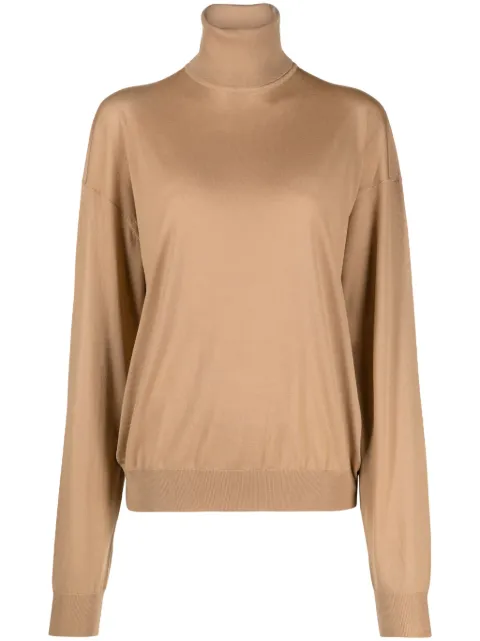 Saint Laurent roll-neck wool jumper Neutrals 755010Y76GM