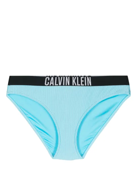 Calvin Klein logo-waistband ribbed bikini bottoms KW0KW01986