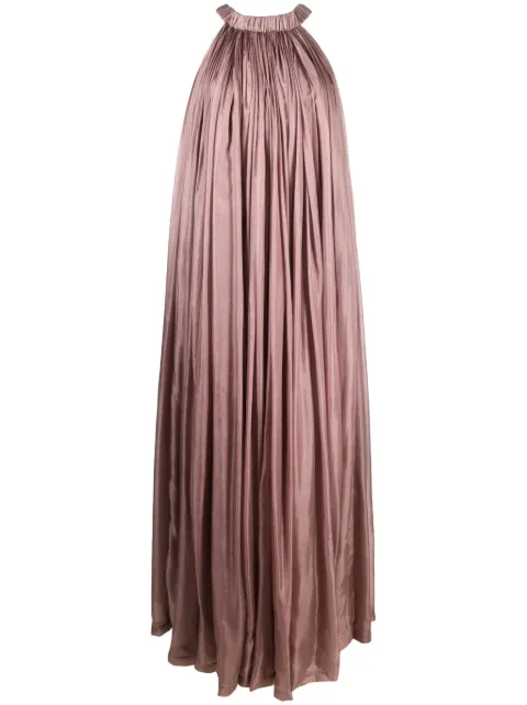 Rick Owens Medusa silk maxi dress Pink RP01D2506SH