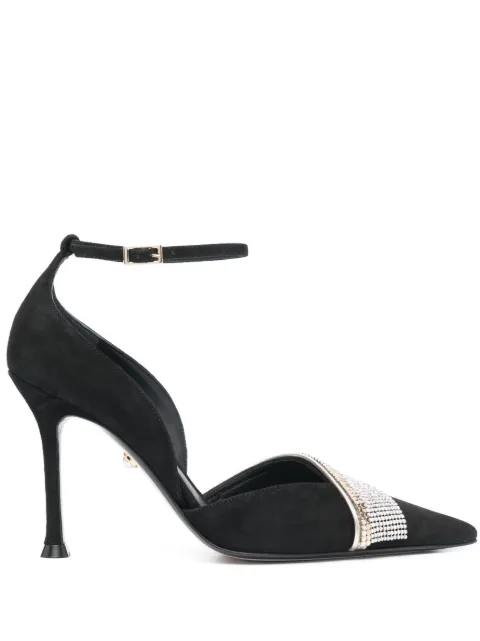 Alevì Kyla 95mm suede pumps Black L24W4005R0879997