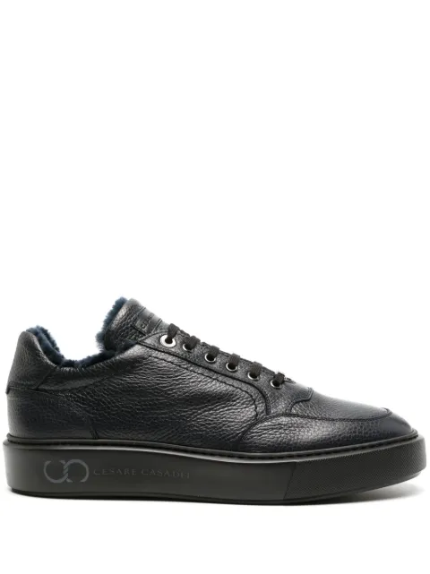 Casadei Cervo leather sneakers Blue 37708MCERV
