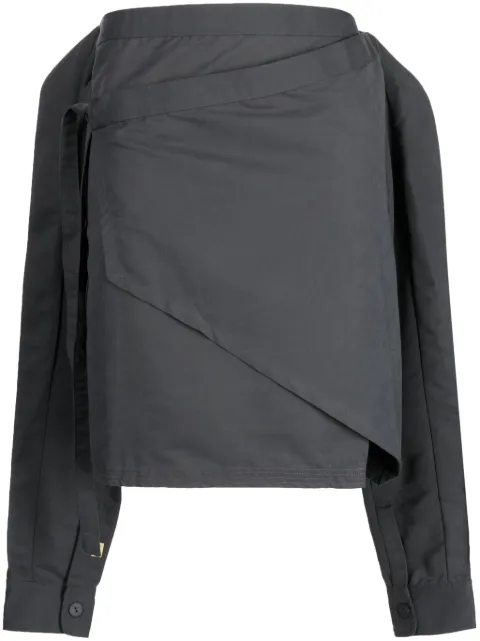 Off Duty Jones logo-embroidered skirt Grey ODF23P7123