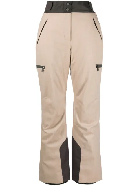 Brunello Cucinelli colour-block wool track pants Neutrals MM463P8494C009